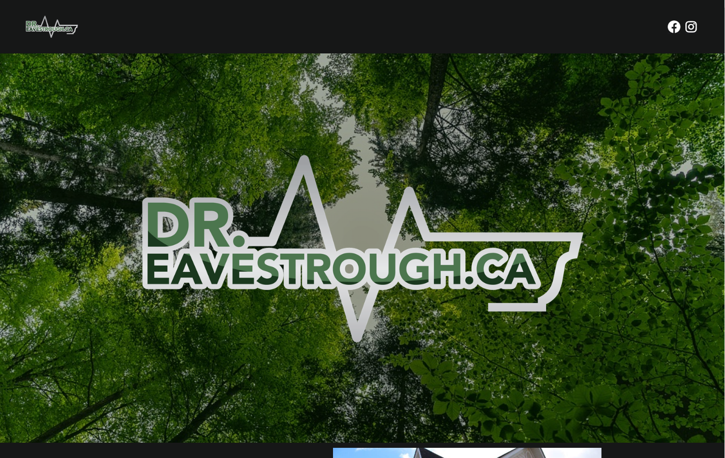 DrEavstrough website screenshot